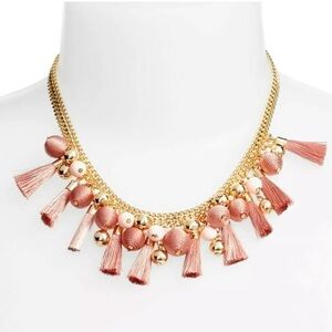 Rebecca Minkoff Bauble & Tassel Collar Necklace